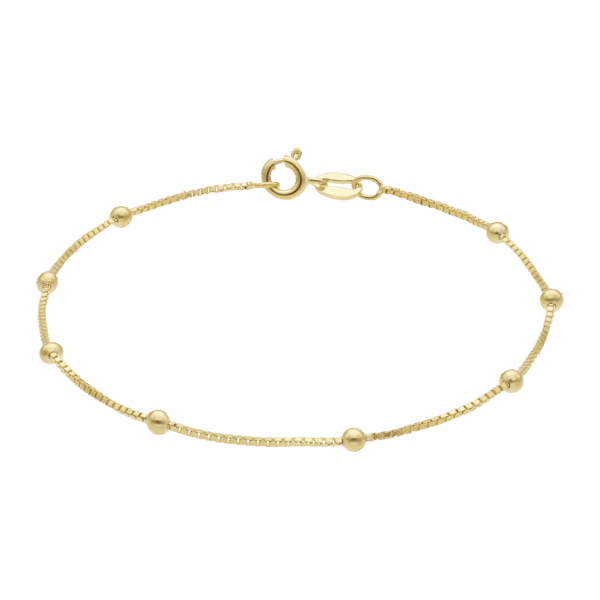 Zilveren goldpalted armband venetiaan bol